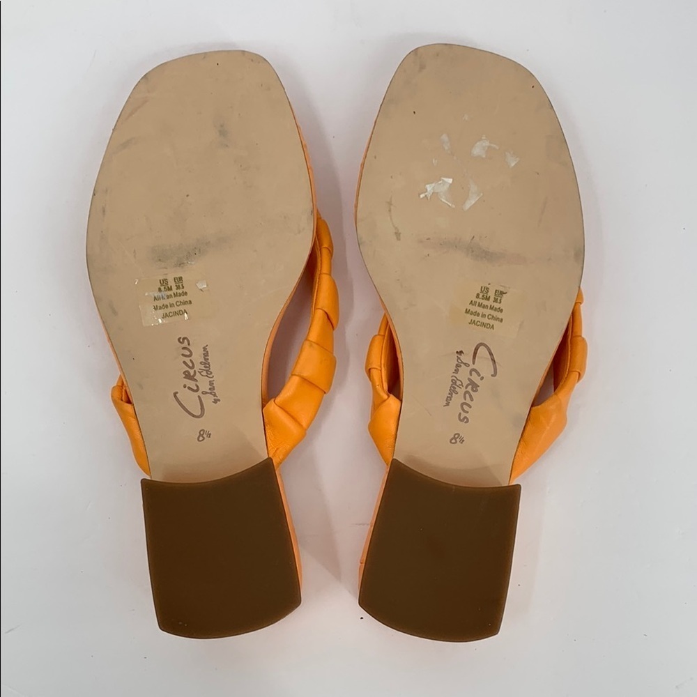 Circus NY Jacinda thong flip flop sandal shoe heel creamsicle orange slide 8.5 - Picture 4 of 6
